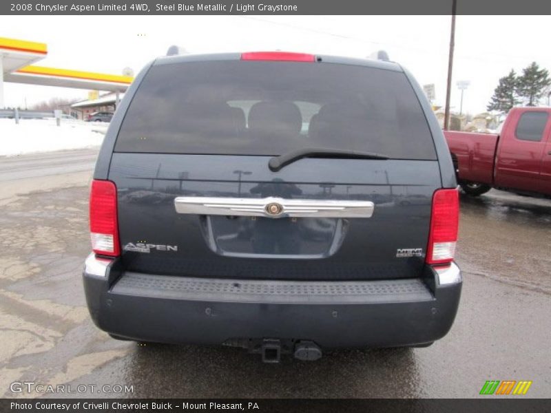 Steel Blue Metallic / Light Graystone 2008 Chrysler Aspen Limited 4WD