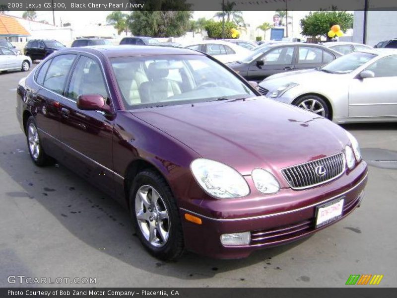 Black Cherry Pearl / Ivory 2003 Lexus GS 300