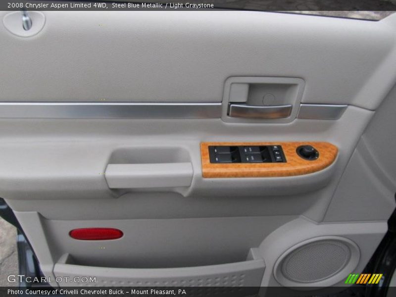 Steel Blue Metallic / Light Graystone 2008 Chrysler Aspen Limited 4WD