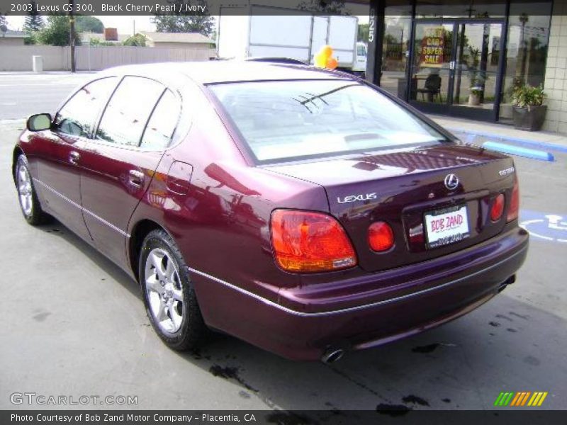 Black Cherry Pearl / Ivory 2003 Lexus GS 300
