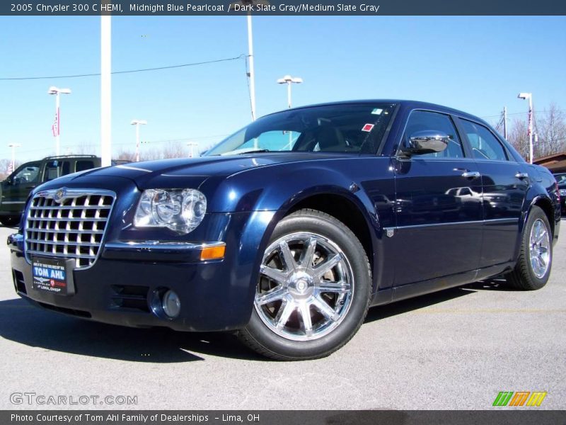 Midnight Blue Pearlcoat / Dark Slate Gray/Medium Slate Gray 2005 Chrysler 300 C HEMI