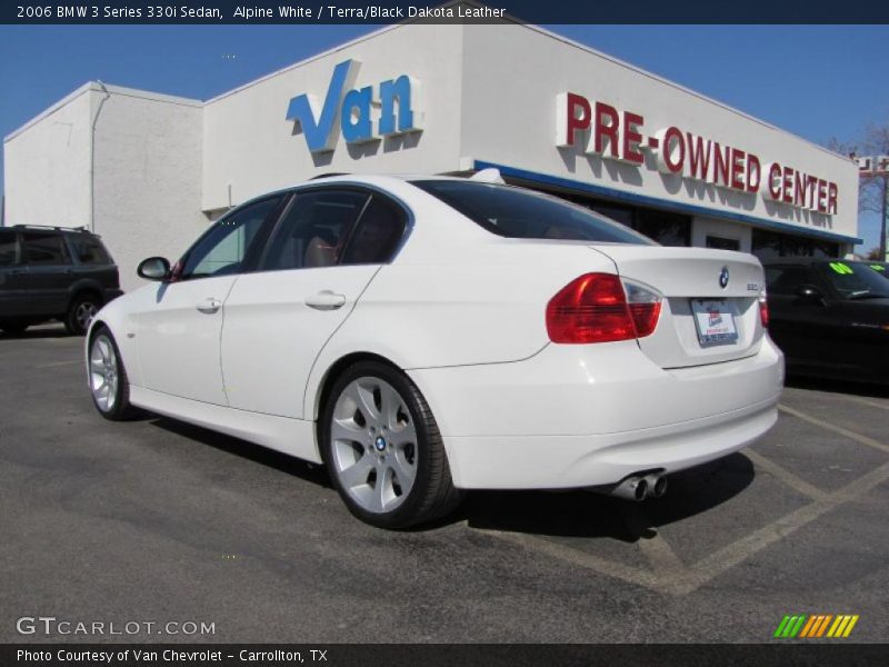 Alpine White / Terra/Black Dakota Leather 2006 BMW 3 Series 330i Sedan