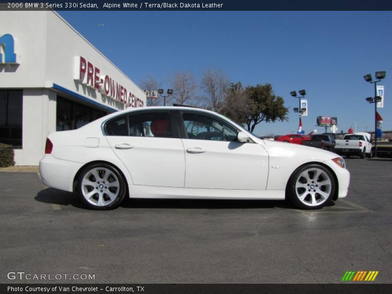 Alpine White / Terra/Black Dakota Leather 2006 BMW 3 Series 330i Sedan