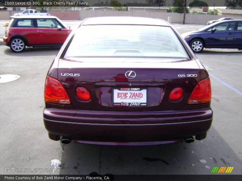 Black Cherry Pearl / Ivory 2003 Lexus GS 300
