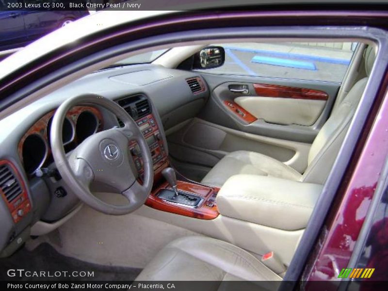 Black Cherry Pearl / Ivory 2003 Lexus GS 300
