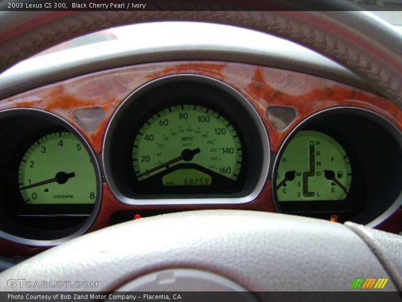 Black Cherry Pearl / Ivory 2003 Lexus GS 300