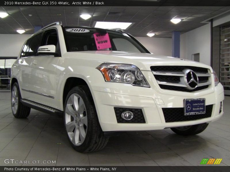 Arctic White / Black 2010 Mercedes-Benz GLK 350 4Matic