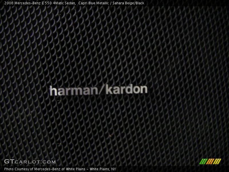 Capri Blue Metallic / Sahara Beige/Black 2008 Mercedes-Benz E 550 4Matic Sedan