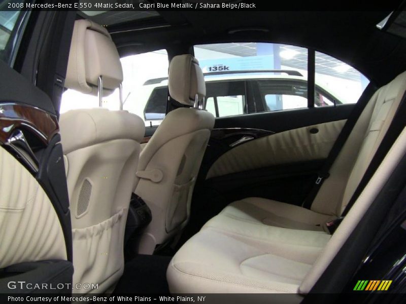 Capri Blue Metallic / Sahara Beige/Black 2008 Mercedes-Benz E 550 4Matic Sedan