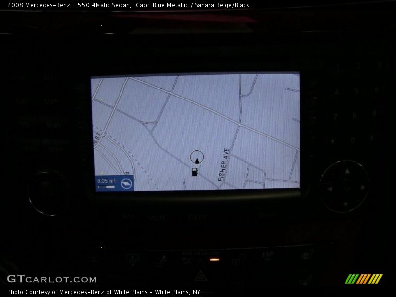 Navigation of 2008 E 550 4Matic Sedan