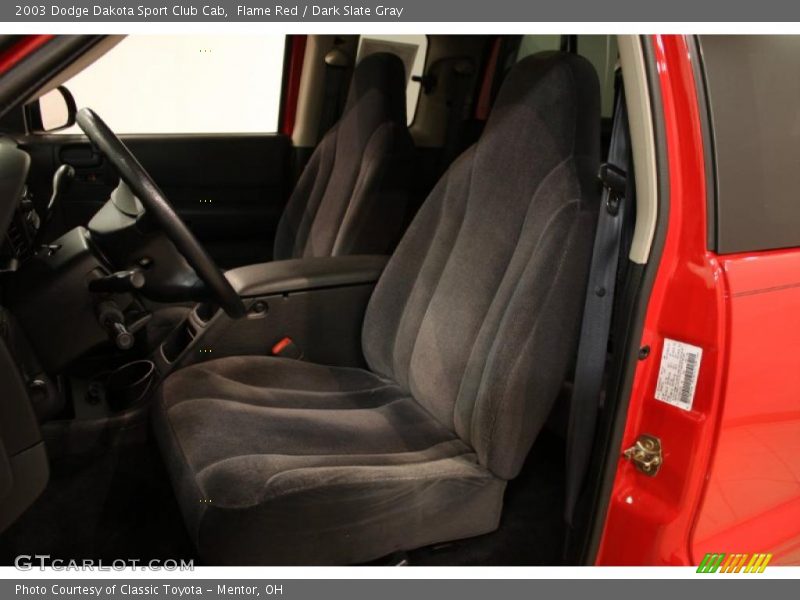 Flame Red / Dark Slate Gray 2003 Dodge Dakota Sport Club Cab