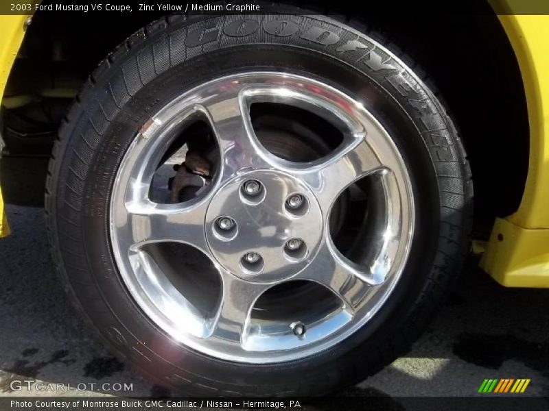 Zinc Yellow / Medium Graphite 2003 Ford Mustang V6 Coupe