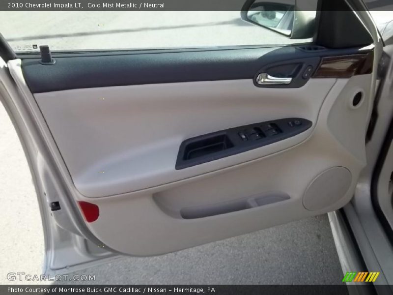 Gold Mist Metallic / Neutral 2010 Chevrolet Impala LT