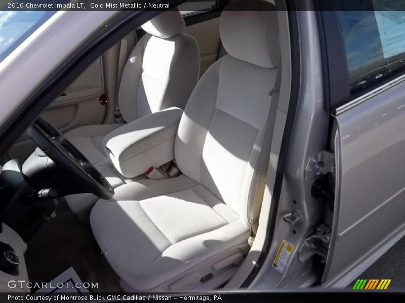 Gold Mist Metallic / Neutral 2010 Chevrolet Impala LT