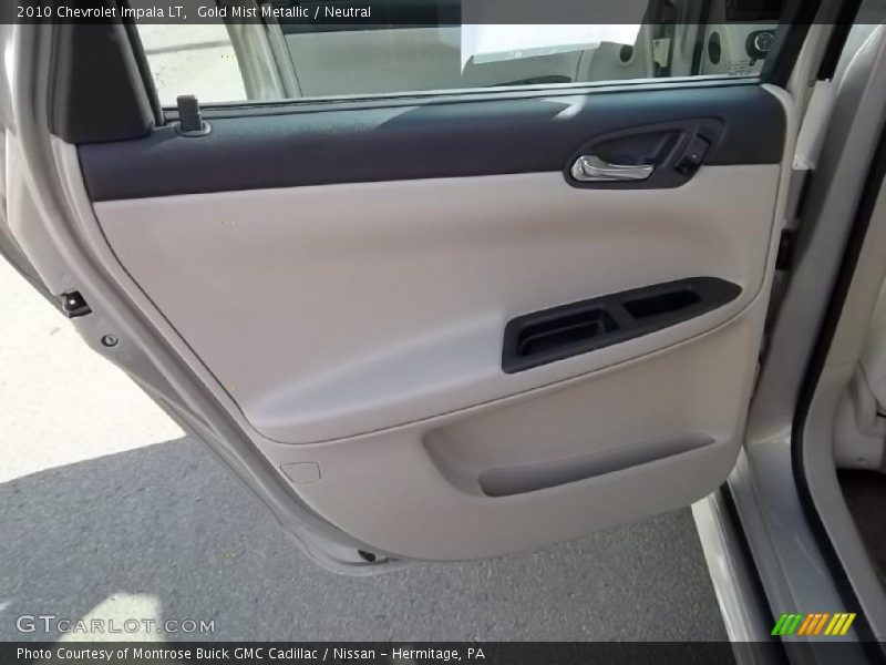 Gold Mist Metallic / Neutral 2010 Chevrolet Impala LT