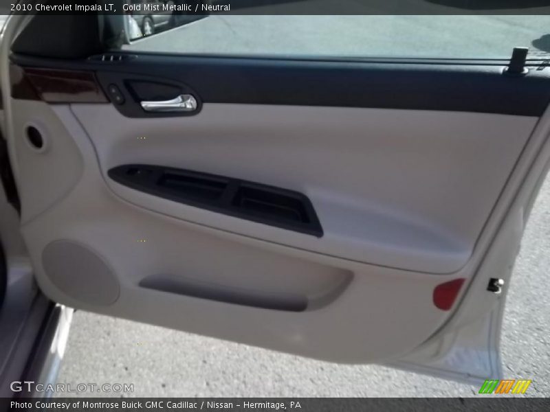 Gold Mist Metallic / Neutral 2010 Chevrolet Impala LT