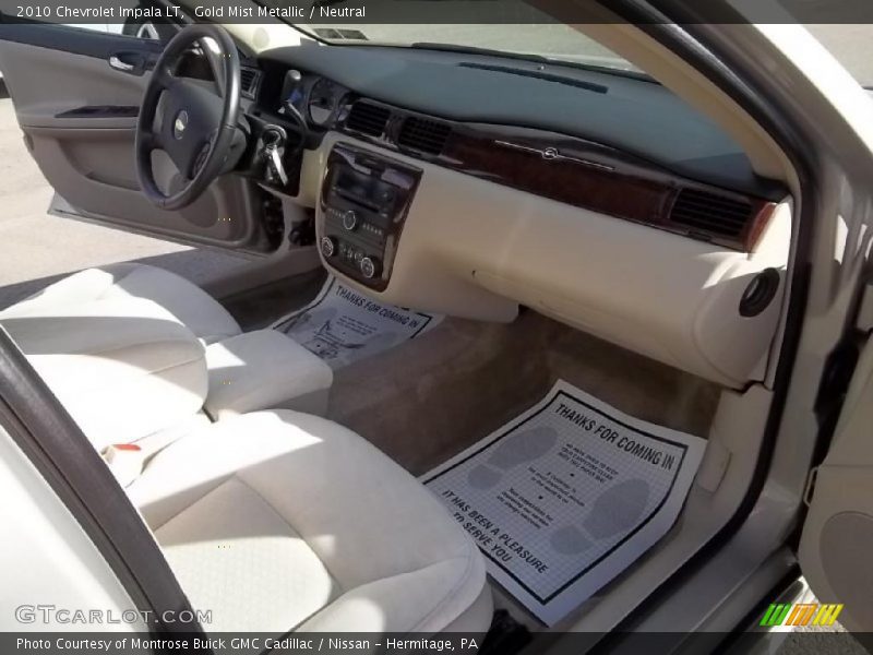 Gold Mist Metallic / Neutral 2010 Chevrolet Impala LT