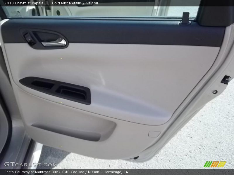 Gold Mist Metallic / Neutral 2010 Chevrolet Impala LT