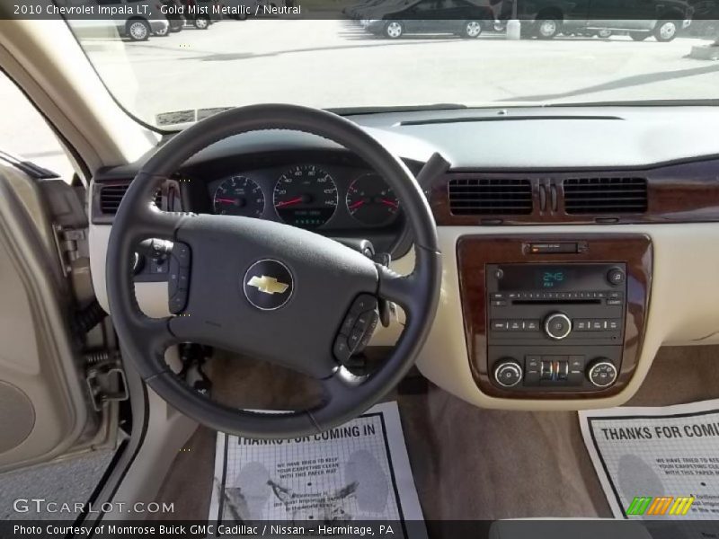Gold Mist Metallic / Neutral 2010 Chevrolet Impala LT