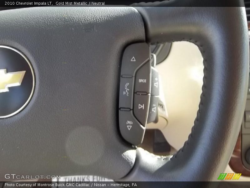 Gold Mist Metallic / Neutral 2010 Chevrolet Impala LT