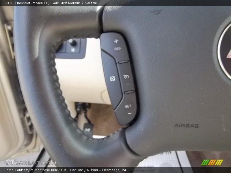 Gold Mist Metallic / Neutral 2010 Chevrolet Impala LT