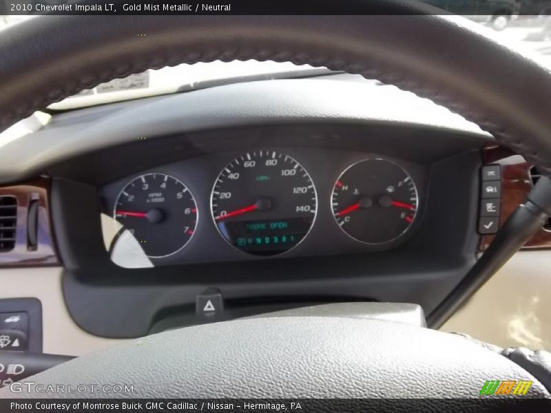 Gold Mist Metallic / Neutral 2010 Chevrolet Impala LT