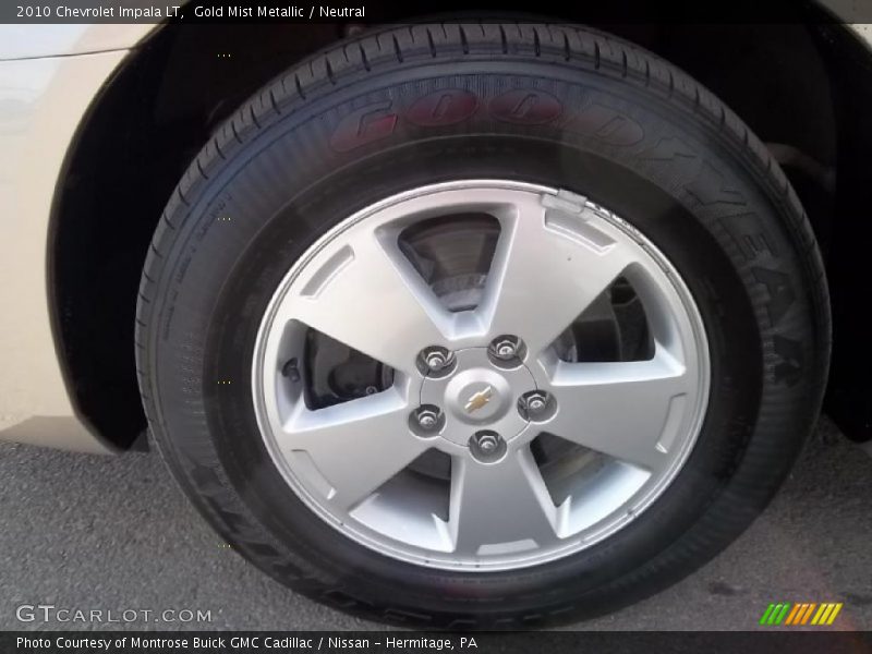 Gold Mist Metallic / Neutral 2010 Chevrolet Impala LT