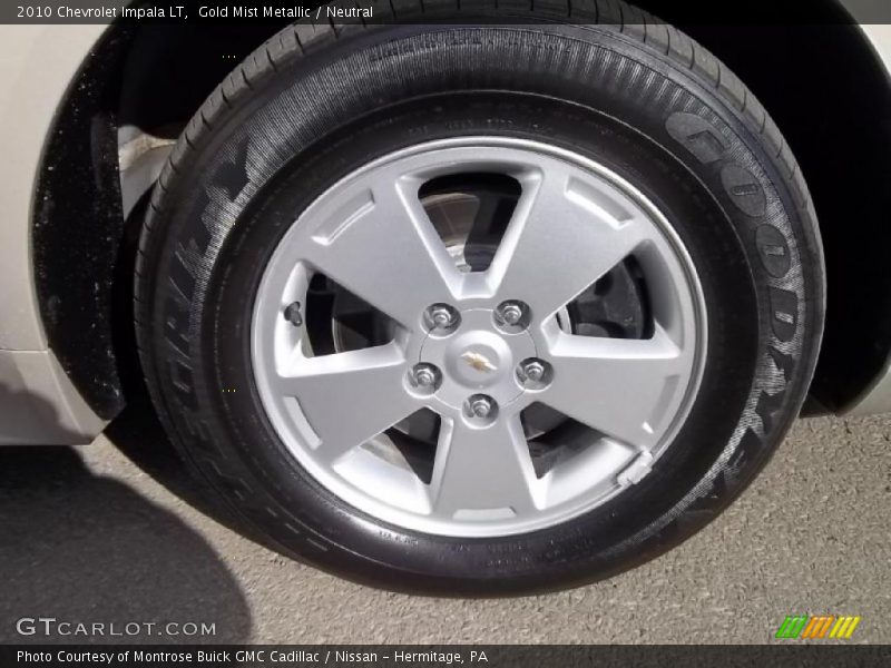 Gold Mist Metallic / Neutral 2010 Chevrolet Impala LT