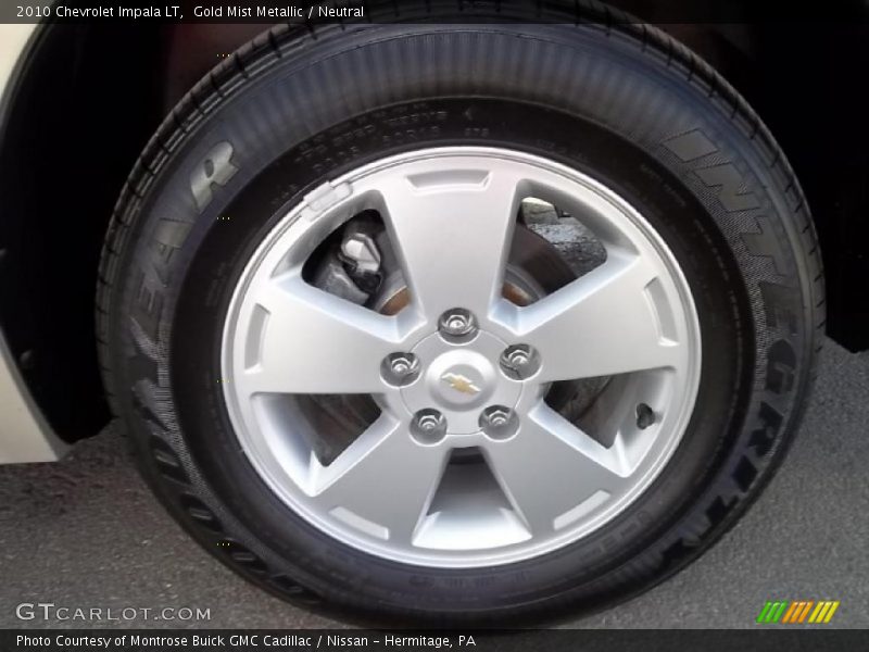 Gold Mist Metallic / Neutral 2010 Chevrolet Impala LT