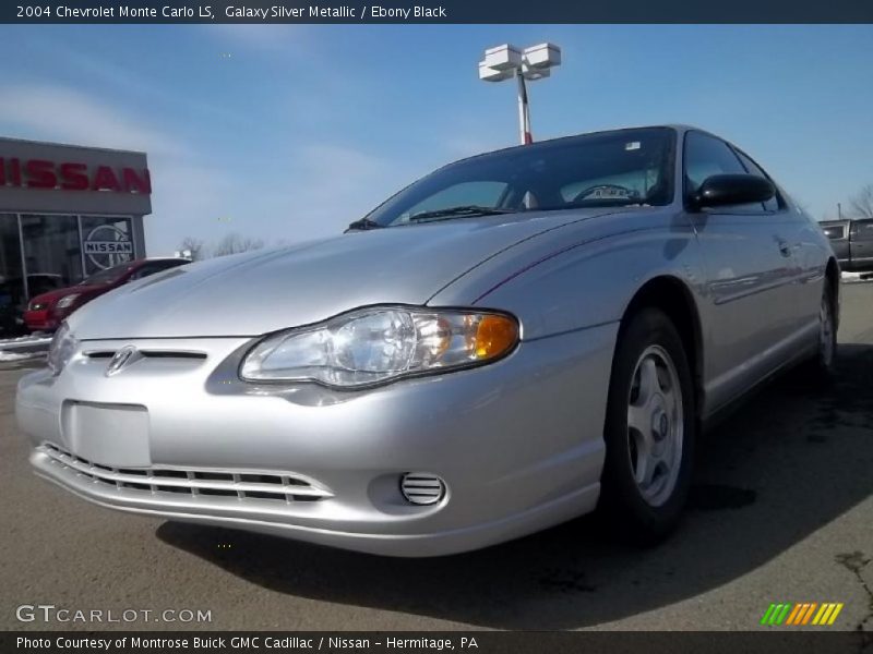 Galaxy Silver Metallic / Ebony Black 2004 Chevrolet Monte Carlo LS