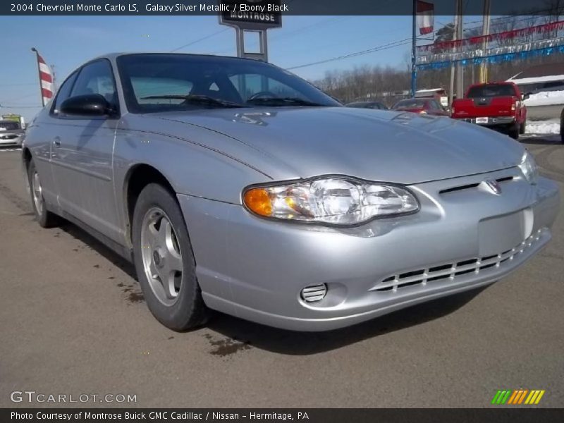 Galaxy Silver Metallic / Ebony Black 2004 Chevrolet Monte Carlo LS