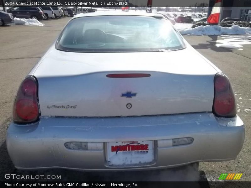 Galaxy Silver Metallic / Ebony Black 2004 Chevrolet Monte Carlo LS