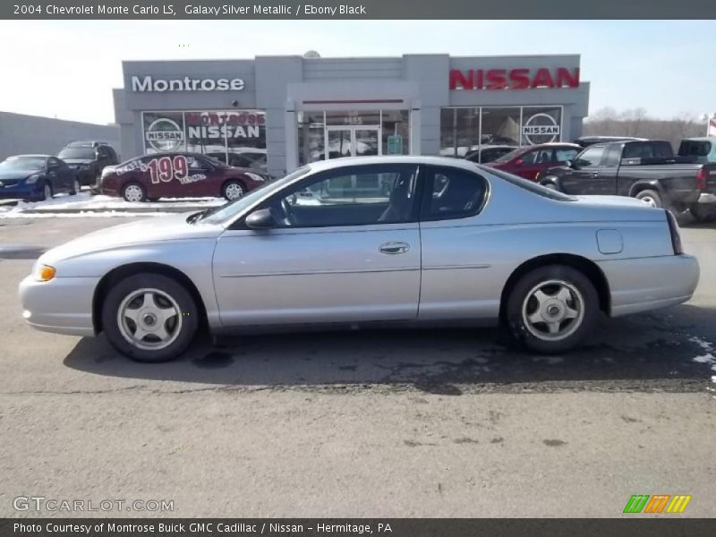 Galaxy Silver Metallic / Ebony Black 2004 Chevrolet Monte Carlo LS