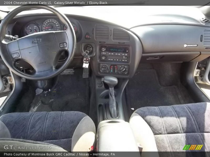 Galaxy Silver Metallic / Ebony Black 2004 Chevrolet Monte Carlo LS