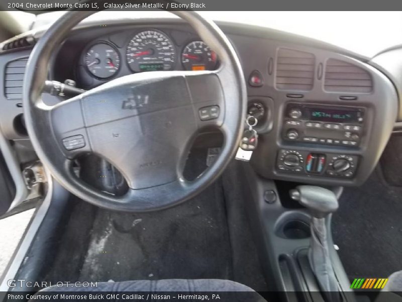 Galaxy Silver Metallic / Ebony Black 2004 Chevrolet Monte Carlo LS