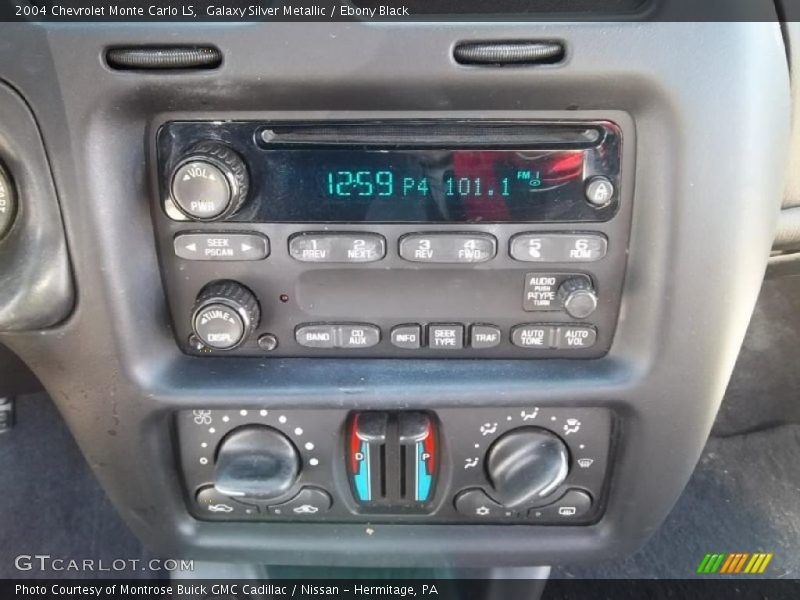 Galaxy Silver Metallic / Ebony Black 2004 Chevrolet Monte Carlo LS