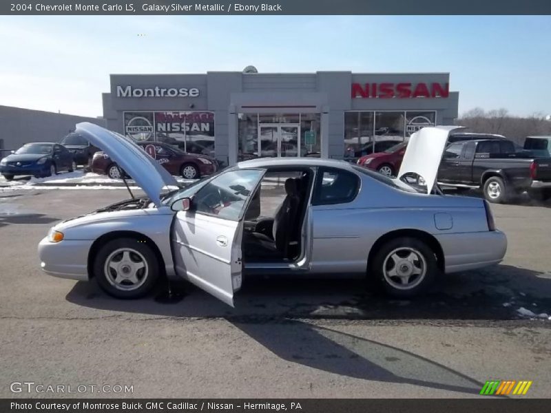 Galaxy Silver Metallic / Ebony Black 2004 Chevrolet Monte Carlo LS