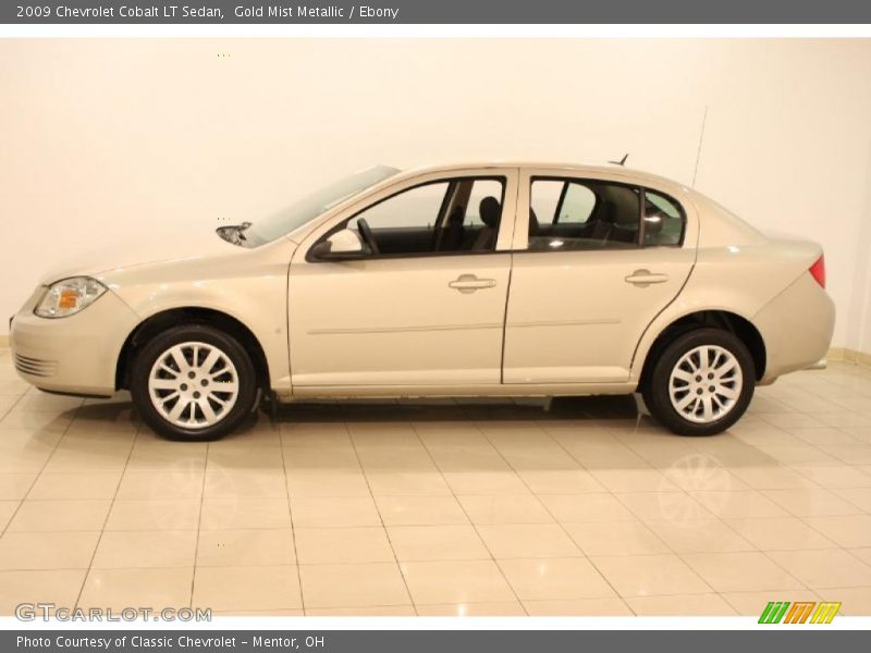 Gold Mist Metallic / Ebony 2009 Chevrolet Cobalt LT Sedan