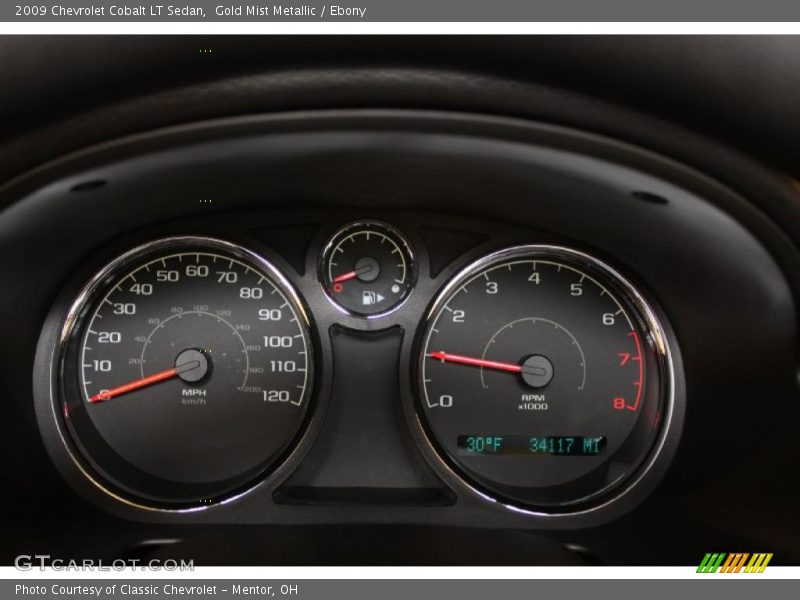 Gold Mist Metallic / Ebony 2009 Chevrolet Cobalt LT Sedan