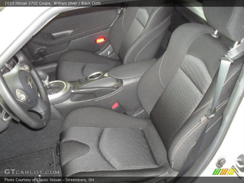 Brilliant Silver / Black Cloth 2010 Nissan 370Z Coupe