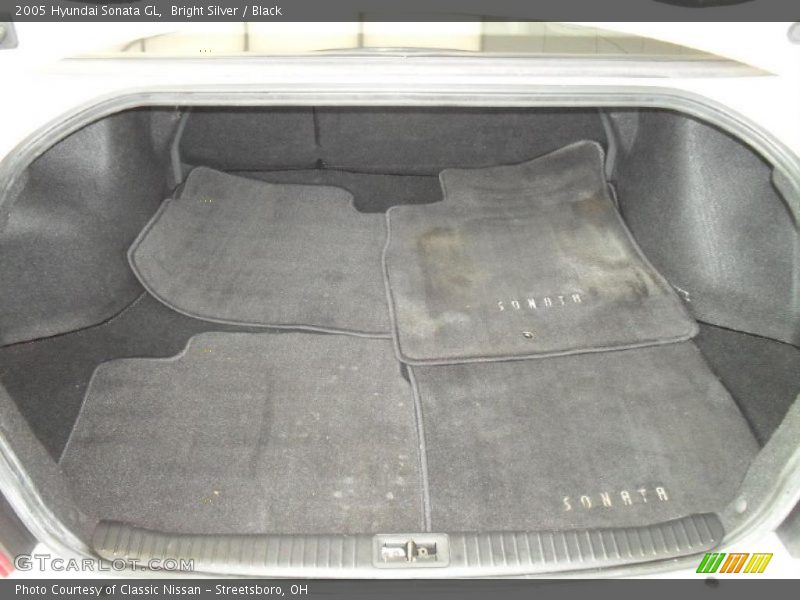 Bright Silver / Black 2005 Hyundai Sonata GL