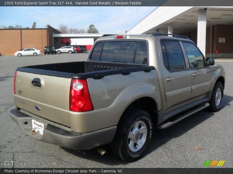 Harvest Gold Metallic / Medium Pebble 2003 Ford Explorer Sport Trac XLT 4x4