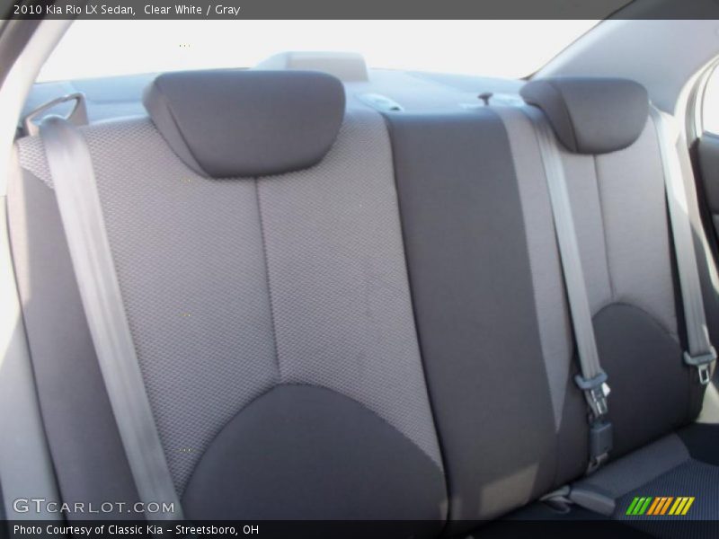 Clear White / Gray 2010 Kia Rio LX Sedan