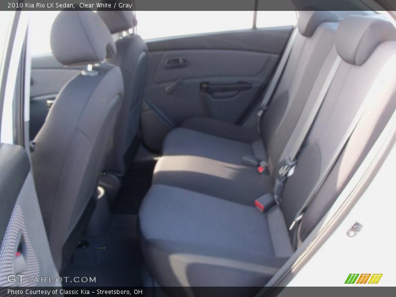 Clear White / Gray 2010 Kia Rio LX Sedan