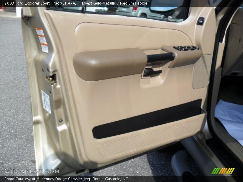 Harvest Gold Metallic / Medium Pebble 2003 Ford Explorer Sport Trac XLT 4x4