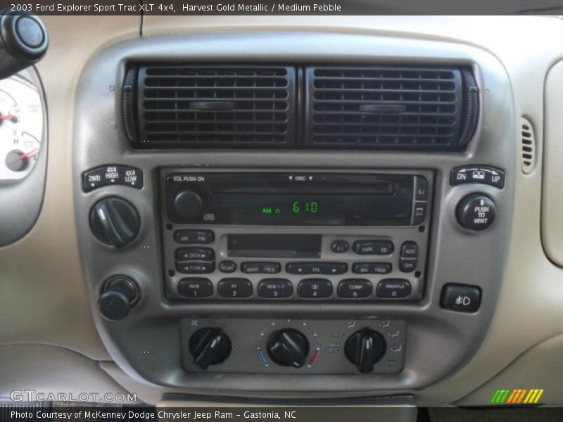 Harvest Gold Metallic / Medium Pebble 2003 Ford Explorer Sport Trac XLT 4x4