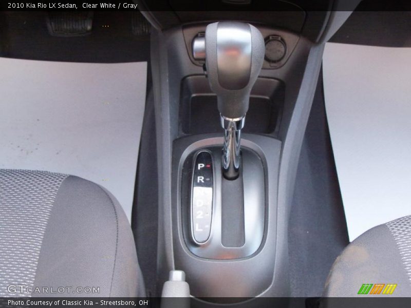 Clear White / Gray 2010 Kia Rio LX Sedan