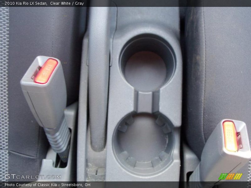 Clear White / Gray 2010 Kia Rio LX Sedan