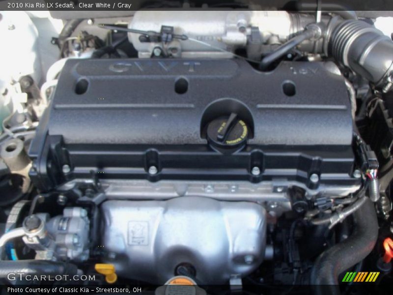Clear White / Gray 2010 Kia Rio LX Sedan