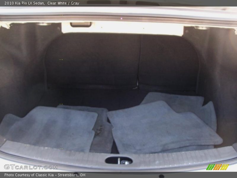 Clear White / Gray 2010 Kia Rio LX Sedan